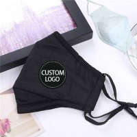 Reusable Cloth Cotton Mask Custom Printing Logo Embroidery Facemask,Private Company Logo Print Fabric Face Mask Manufacturer